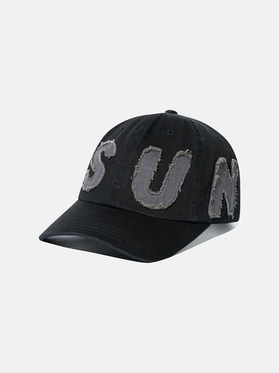 SUNLOVE Cut Off Cotton Twill Cap [Black]