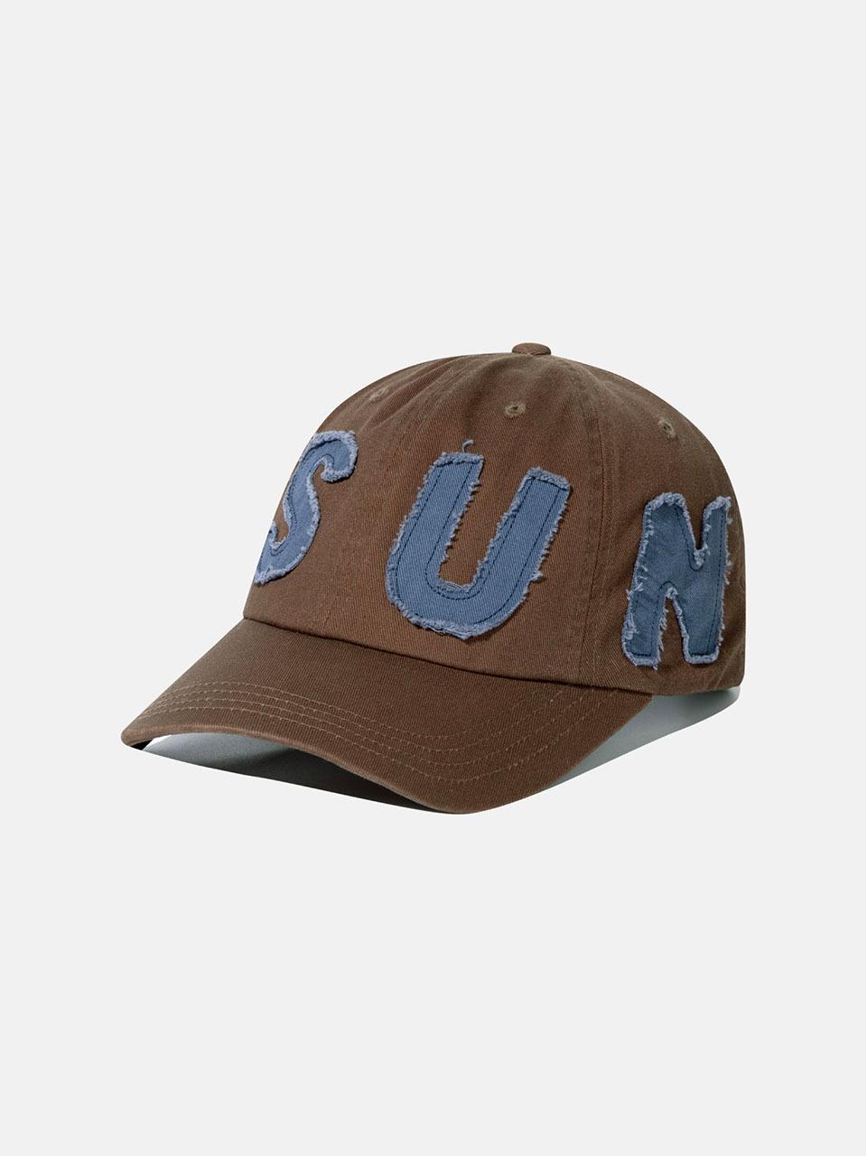 SUNLOVE Cut Off Cotton Twill Cap [Brown]