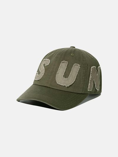 SUNLOVE Cut Off Cotton Twill Cap [GREEN]