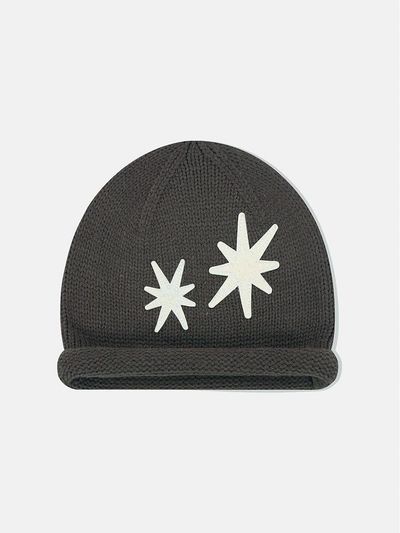 SUNLOVE Flare Roll Brim Acrylic Beanie [Brown]