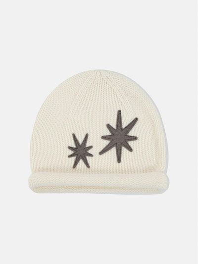 SUNLOVE Flare Roll Brim Acrylic Beanie [WHITE]