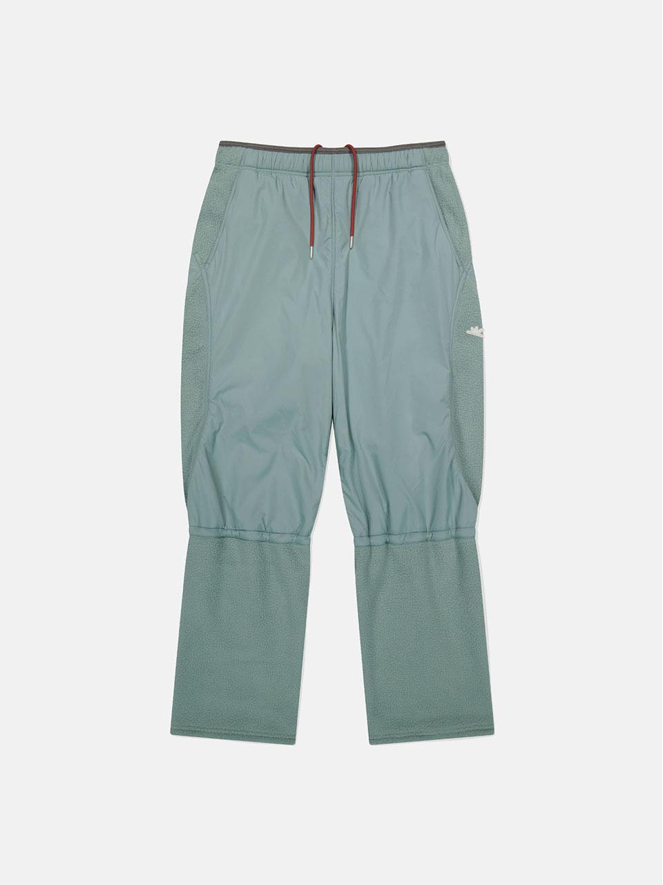 SUNLOVE Pile Fleece Adjustable Drawstring Pants [Light Teal]