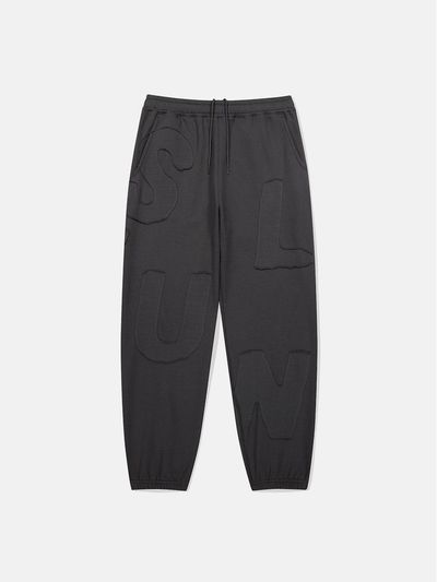 SUNLOVE Premium Cotton-Polyester Brushed Fleece Sweatpants [Charcoal]