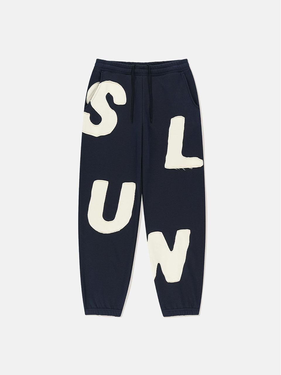 SUNLOVE Premium Cotton-Polyester Elastic Waist Sweatpants [Navy]