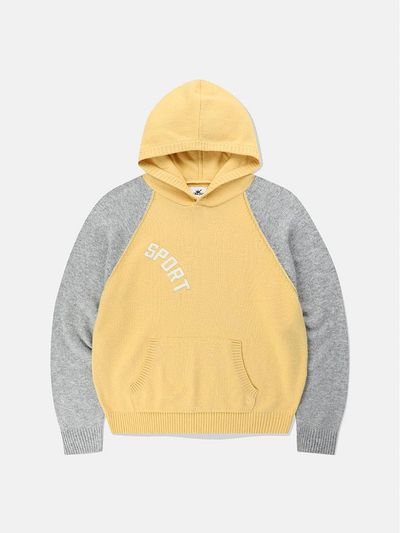 SUNLOVE Sport Raglan Merino Wool Hoodie [Yellow]