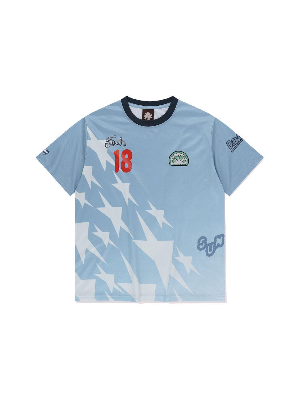 SUNLOVE Stars Jersey Tee T-Shirt [Light Blue]