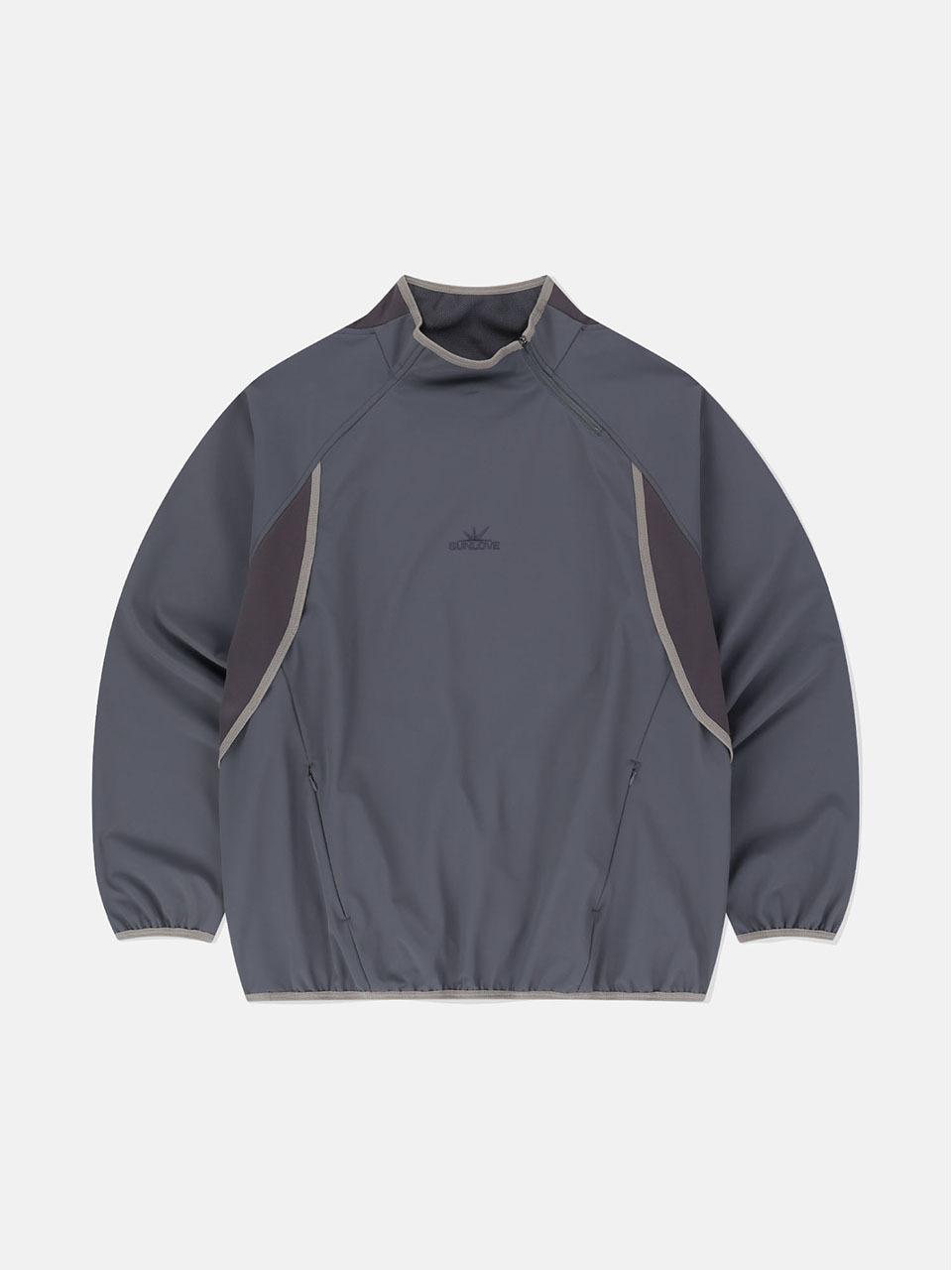 SUNLOVE Toray Softshell Fleece-Bonded Pullover [PURPLE]