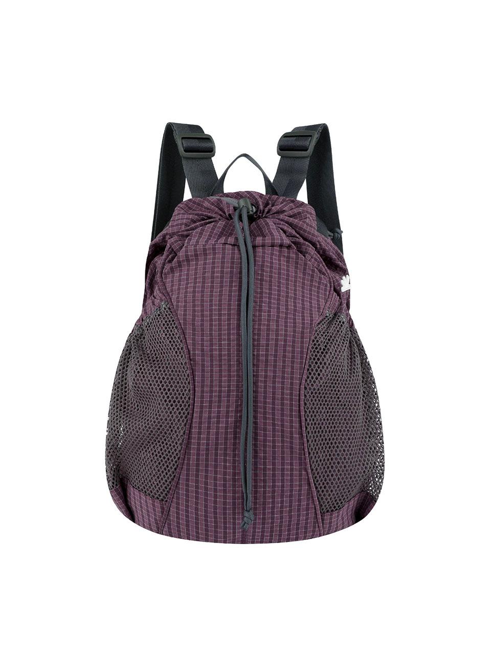 SUNLOVE Tourer Gym Sack Grid Backpack [PURPLE]