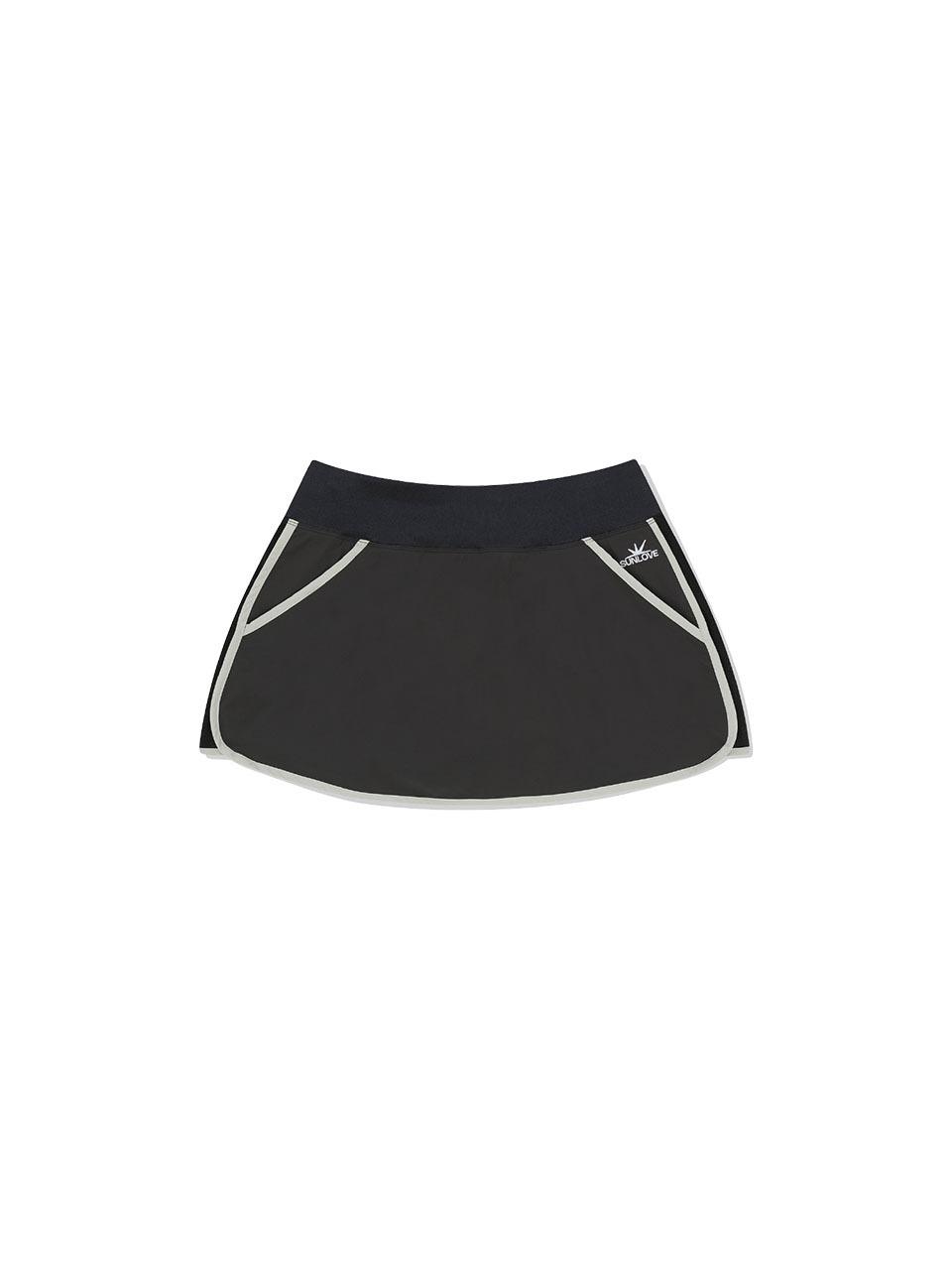 SUNLOVE W Dry Fairway Skirt [Charcoal]