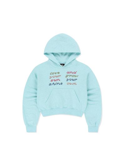 SUNLOVE W Fly Stitch Hoodie [Heather Blue]