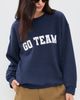 Sunny Somewhere Sunny Somewhere Go Team Oversized Crew Tee Navy - 2
