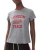 Sunny Somewhere Sunny Somewhere London Track Femme Crew Tee Heather Grey - 1