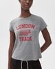 Sunny Somewhere Sunny Somewhere London Track Femme Crew Tee Heather Grey - 2