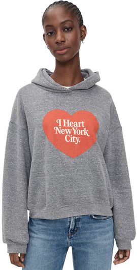 Sunny Somewhere Sunny Somewhere NYC Heart Classic Hoodie Heather Grey