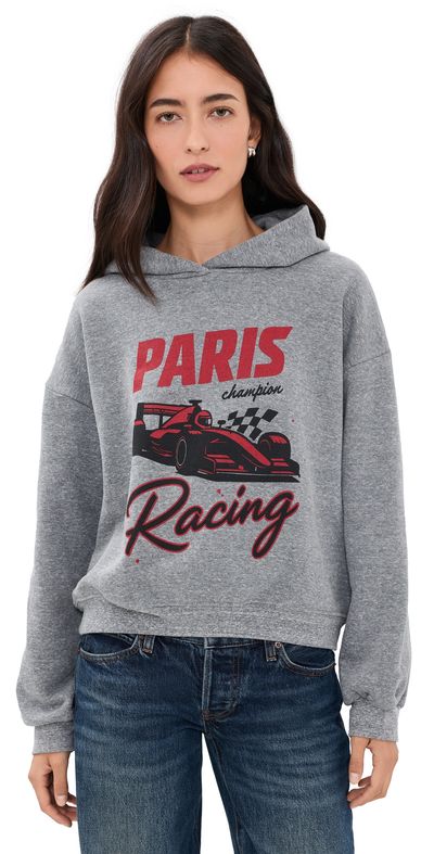 Sunny Somewhere Sunny Somewhere Paris Racing Classic Hoodie Heather Grey