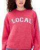 Sunny Somewhere Sunny Somewhere Raglan Sweatshirt Heathered Red - 1