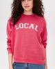 Sunny Somewhere Sunny Somewhere Raglan Sweatshirt Heathered Red - 2