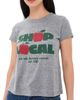 Sunny Somewhere Sunny Somewhere Shop Local Femme Crew Tee Heather Grey - 1