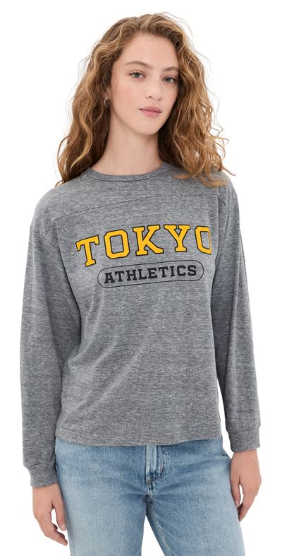 Sunny Somewhere Sunny Somewhere Tokyo Athletics Long Sleeve Tee Heather Grey