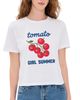 Sunny Somewhere Sunny Somewhere Tomato Girl Summer Everyday Tee White - 1