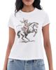 Sunny Somewhere Sunny Somewhere Yeehaw Cowgirl Crew Tee White - 1