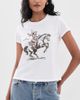 Sunny Somewhere Sunny Somewhere Yeehaw Cowgirl Crew Tee White - 2