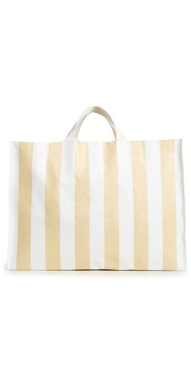 SunnyLife SunnyLife Carryall Beach Bag Butternut Stripe One