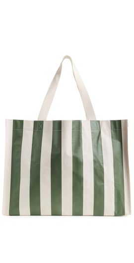 SunnyLife SunnyLife Carryall Beach Bag Olive Stripe One