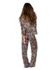 Sunshine Society Sunshine Society Bright Animal Silky 3/4 Sleeve & Pajama Set - 1