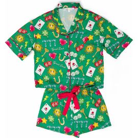 Sunshine Society Sunshine Society Girls' Lucky Silky Short Sleeve Shorts Set-Little Kid, Big Kid