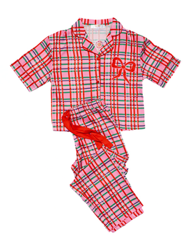 Sunshine Society Sunshine Society Girls' Silky Merry Magic Short Sleeve Pants Set - Little Kid, Big Kid