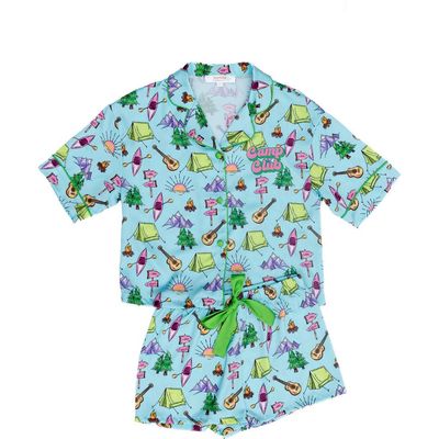 Sunshine Society Sunshine Society Silky Camp Club Short Sleeve Short 