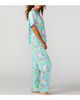 Sunshine Society Sunshine Society Silky Prancer Short Sleeve Pant Set - 2