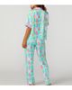 Sunshine Society Sunshine Society Silky Prancer Short Sleeve Pant Set - 3