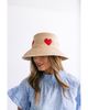 Sunshine Tienda Sunshine Tienda Heart Palm Straw Bucket Hat - 4