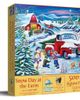 Sunsout Sunsout Snow Day at the Farm 500 piece Jigsaw Puzzle for Adults - 1