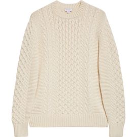 Sunspel Sunspel Cable Knit Merino Wool Sweater