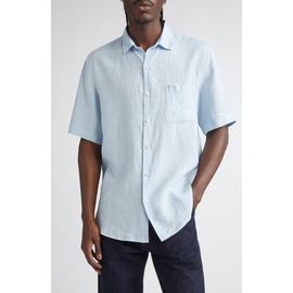 Sunspel Sunspel Short Sleeve Linen Button-Up Shirt