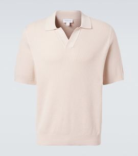 Sunspel Sunspel Waffle-knit cotton polo shirt