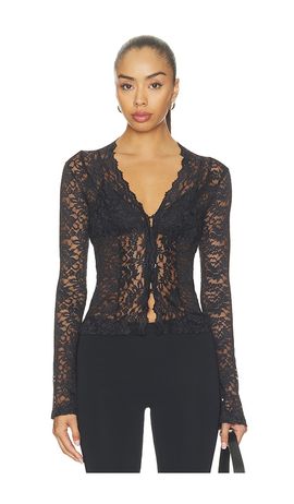 superdown superdown Charlice Button Front Top