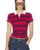 superdown superdown Cleo Ruched Polo Tee - 1