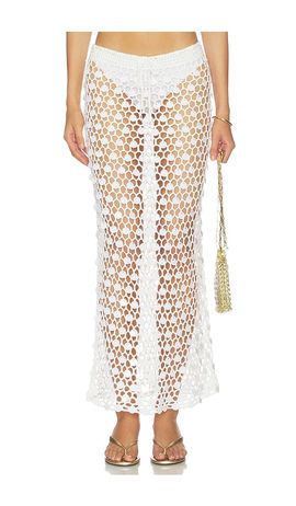 superdown superdown Dinah Crochet Maxi Skirt