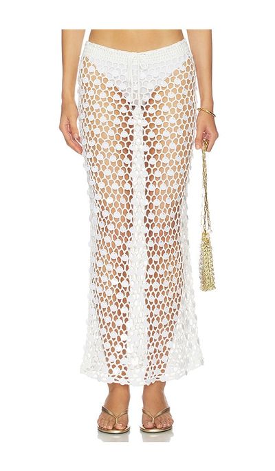 superdown superdown Dinah Crochet Maxi Skirt