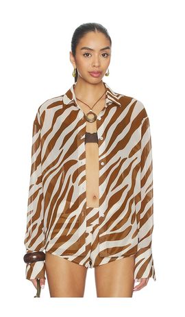 superdown superdown Emah Button Down Top