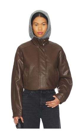 superdown superdown Kona Faux Leather Bomber