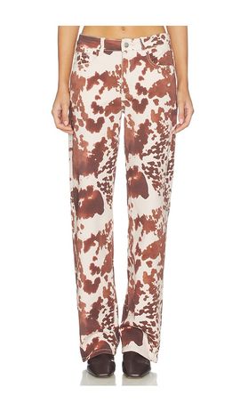 superdown superdown Lile Cow Print Jean