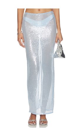 superdown superdown Melie Sequin Maxi Skirt