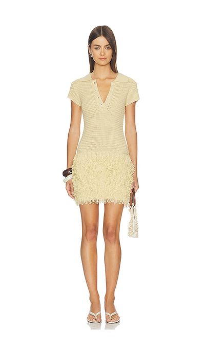 superdown superdown Meradeth Crochet Fringe Mini Dress