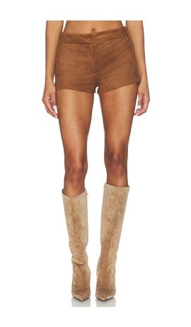 superdown superdown Priya Faux Suede Hot Short
