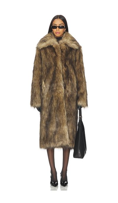 superdown superdown x Emma Leger Carmela Faux Fur Coat